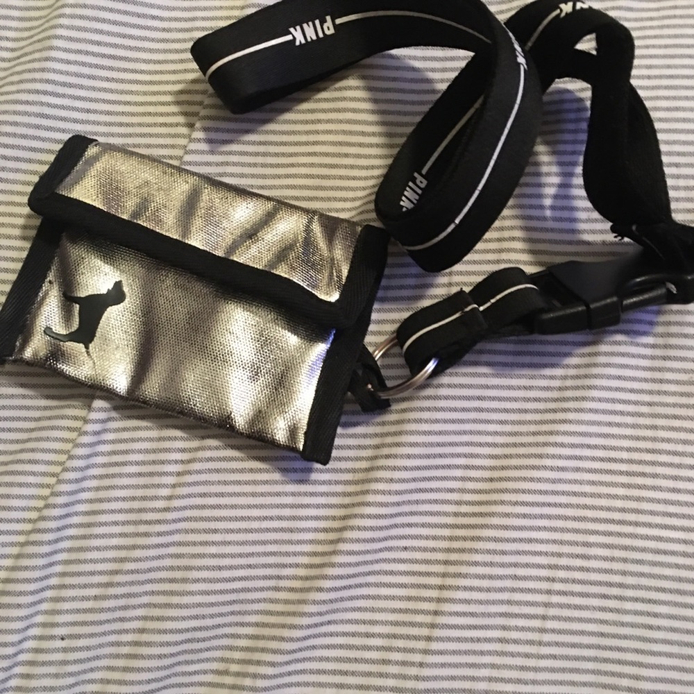 VS PINK Lanyard ID Holder